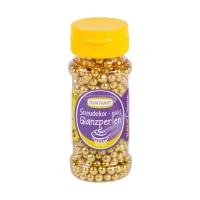 6 St. Streudekor, Glanzperlen gold, 65 g / St.