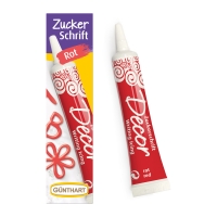 12 St. Zuckerschrift rot