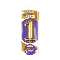 12 St. Kerzen-Zahlen gold  Balloon  Nr. 1