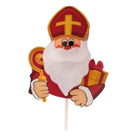 60 St. Nikolaus-Einstecker am Stab