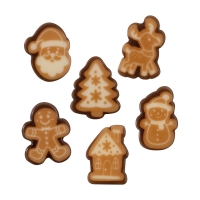 192 St. Weihnachtsmotive, weiße Schokolade, sortiert