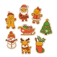 128 St. Weihnachtsmotive, weiße Schokolade, sortiert