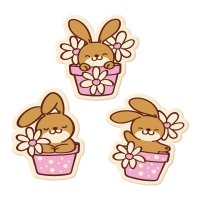 128 St. Osterhasen, weiße Schokolade, sortiert