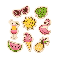 128 St. Beach Set, weiße Schokolade, sortiert