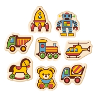 128 St. Spielzeug, weiße Schokolade, sortiert