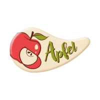 100 St. Spezialitäten-Dekor  Apfel , weiße Schokolade