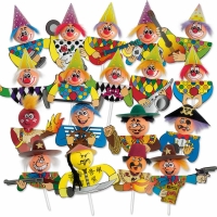 100 St. Chenille-Einstecker  Karneval