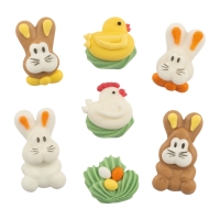 100 St. Zucker-Figuren Mini-Set  Ostern