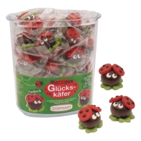50 St. Marzipan-Glückskäfer in Vase