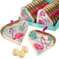 16 St. Herz-Pralinenpräsent  Flamingo , sortiert