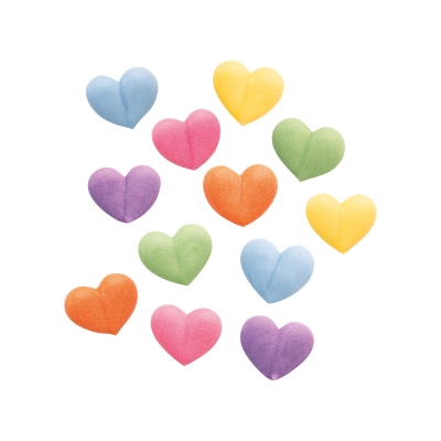 480 St. Kleine Zucker-Herzen bunt 