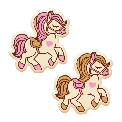 96 St. Pferde, weiße Schokolade, sortiert 