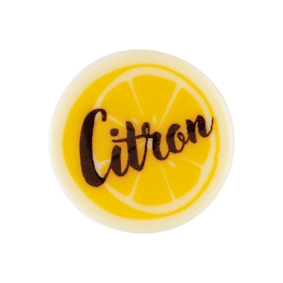 160 St. Spezialitäten-Dekor  Citron , weiße Schokolade 