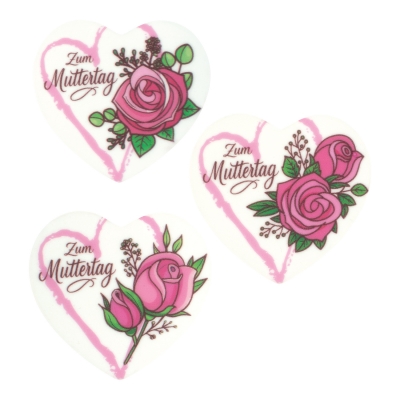 24 St. Herzen  Zum Muttertag , Dekormasse, sortiert 