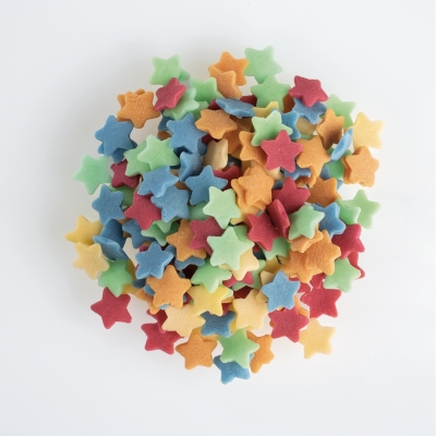 1 St. Streudekor, Zucker-Sterne bunt, 1,4 kg 