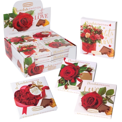 16 St. Kleines Pralinenpräsent  Rosen , sortiert 